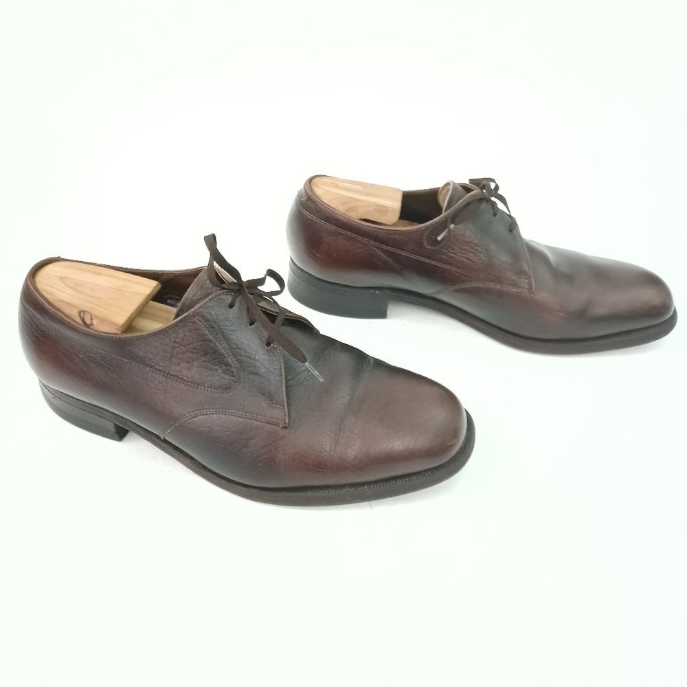 🤎 Vintage Brown Leather Laced Florsheim Loafers Size 9 🤎